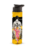 The yellow and black ronaldo water bottle